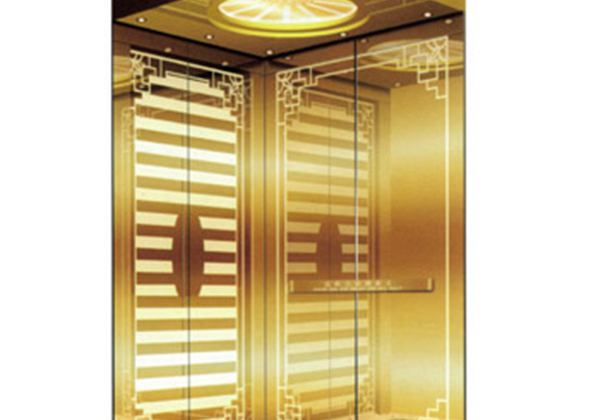 金黄色的3层家用电梯